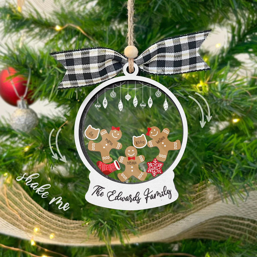 Custom Family Christmas Ornament - CF04