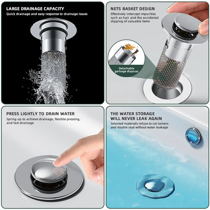 Universal Pop-Up Sink Drain Filter