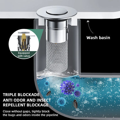 Universal Pop-Up Sink Drain Filter